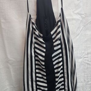 New York & Company Black And White Tank